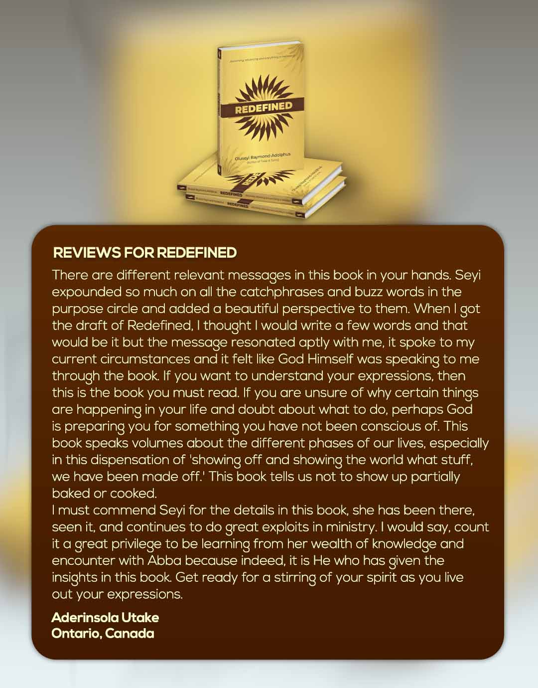 REVIEWS FOR REDEFINED 2